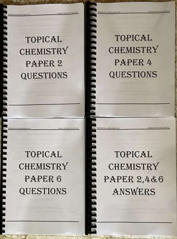 CIE IGCSE Chemistry Topical Questions & Answers Papers